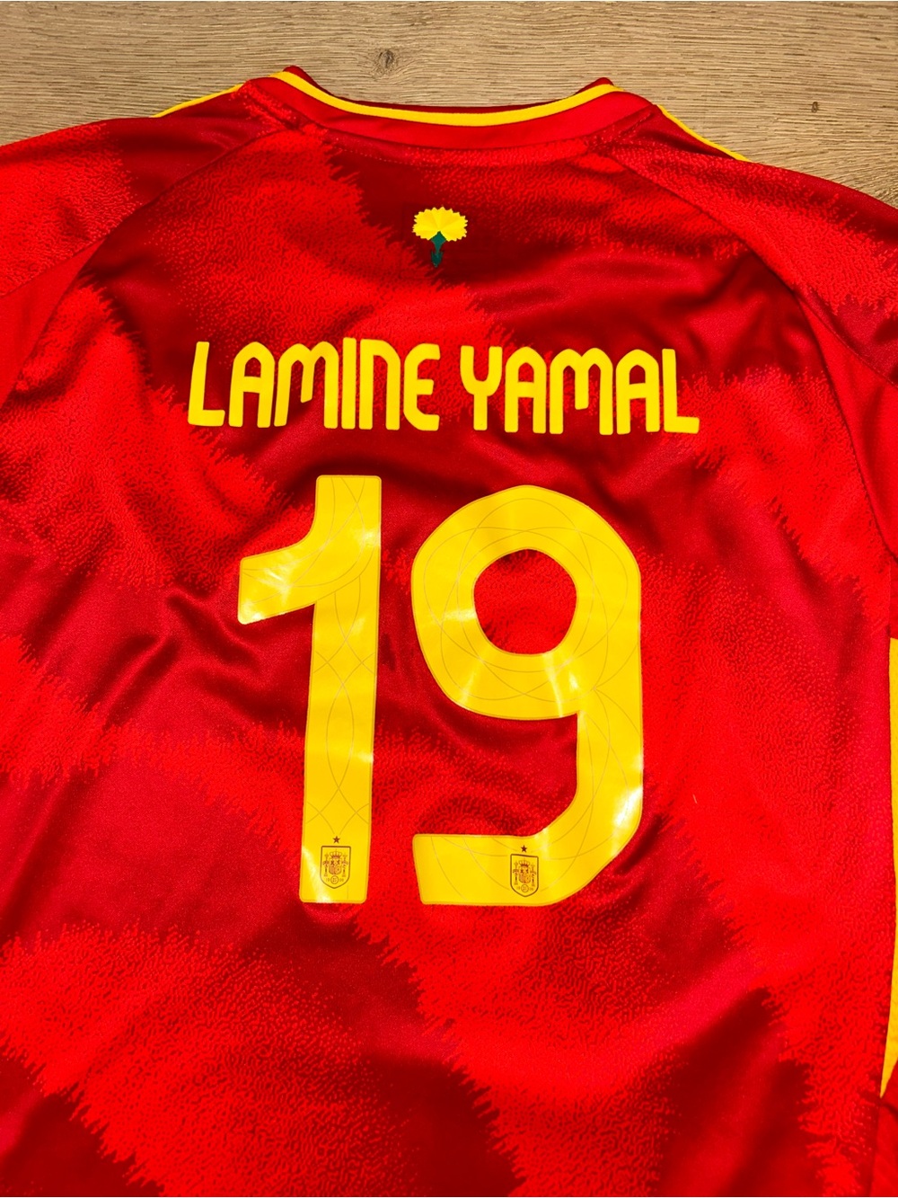 Lamine Yamal Spain Soccer Football Jersey Adidas Size 28 Youth Small Slim Fit - Picture 8 of 14